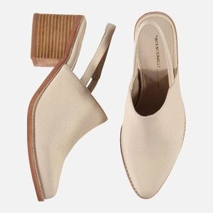 Intentionally Blank Erica Slingback Mules Cream